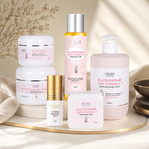AILKE Brightening Skin Care 6-Piece Set with Vitamin C and Glutathione